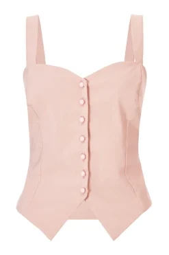 Quiz Summer Tops|Going Out Tops>Blush Button Detail Corset Top