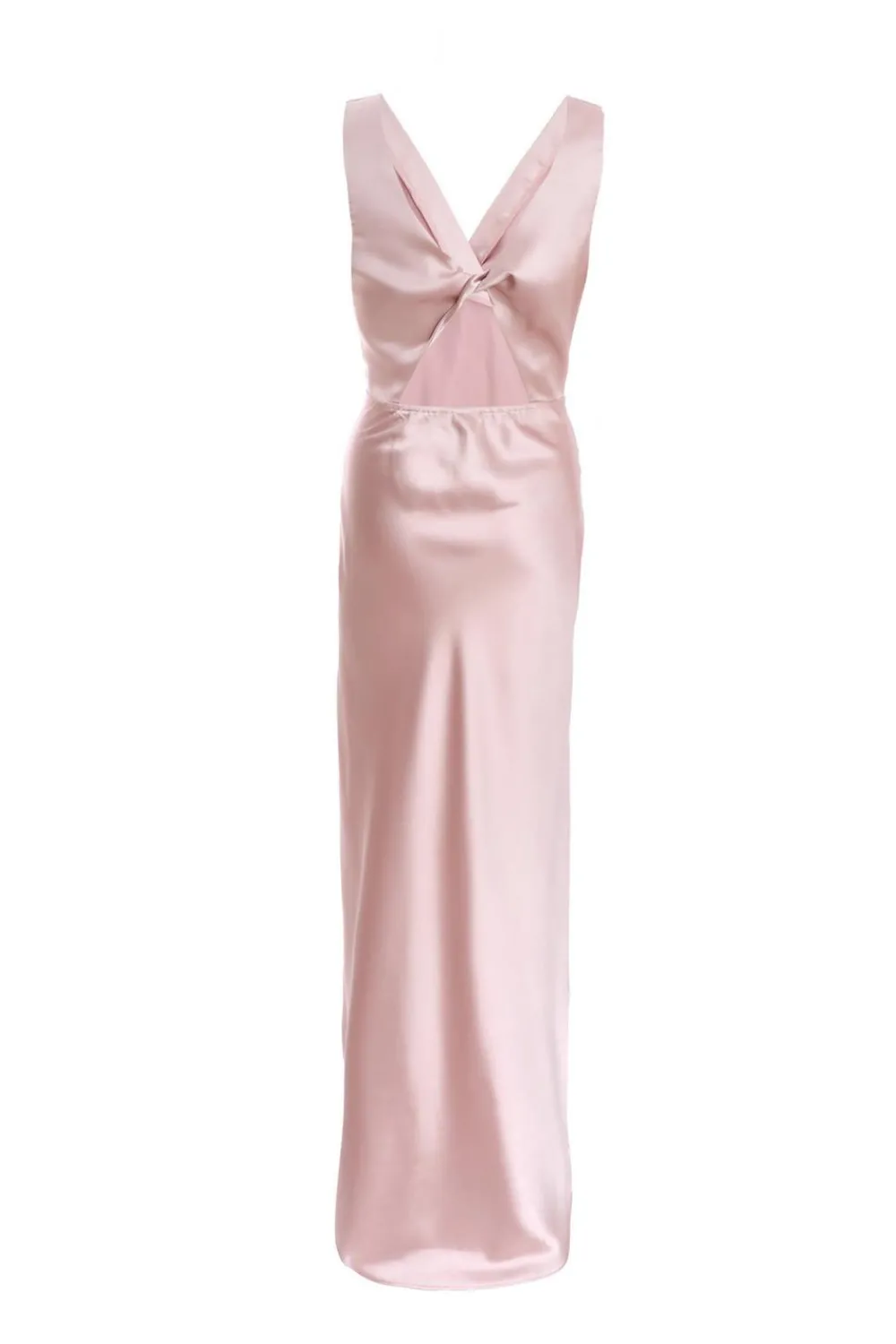 Quiz Prom Dresses|Prom & Ball>Blush Pink Satin Wrap Maxi Dress