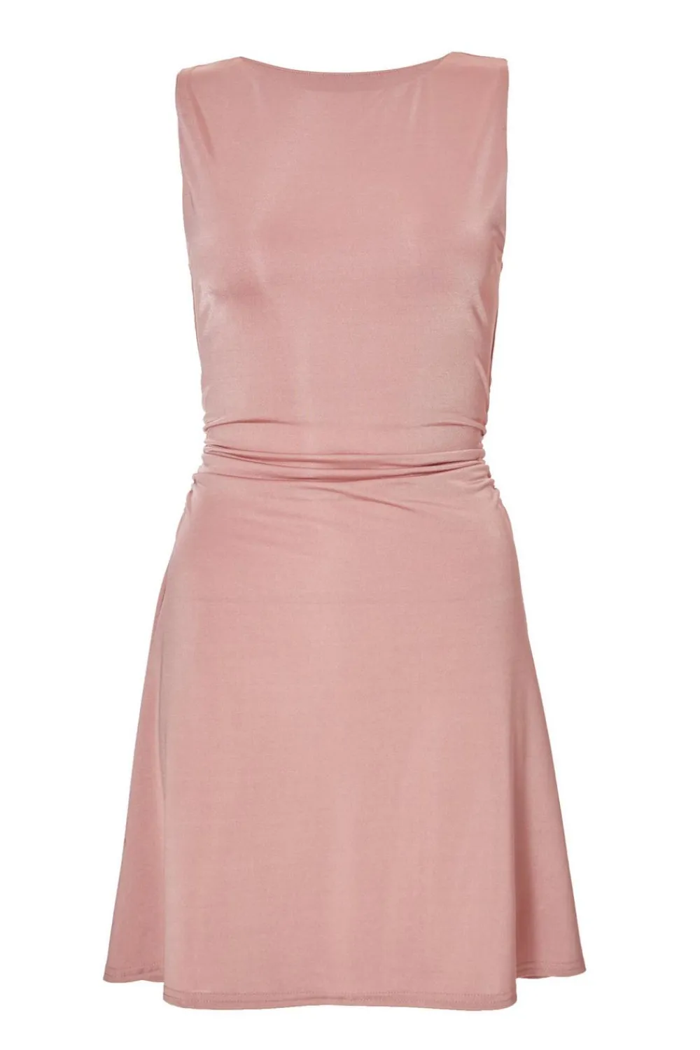 Quiz Summer Clothes|Going Out>Blush Ruched A-Line Mini Dress