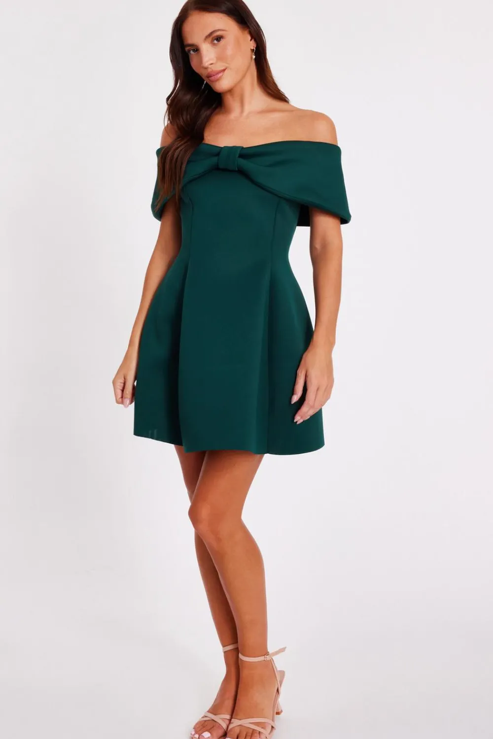 Quiz Day At The Races|Christening Guest>Bardot Bow Skater Dress