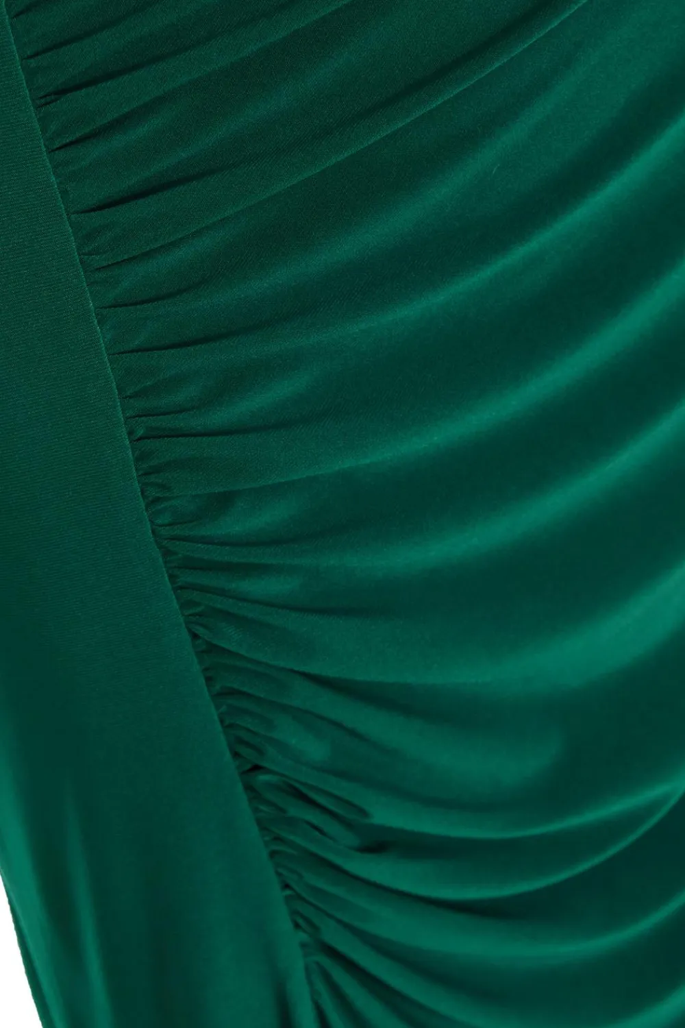Quiz Evening Dresses|Occasion Dresses>Bottle Green Diamante Trim Maxi Dress
