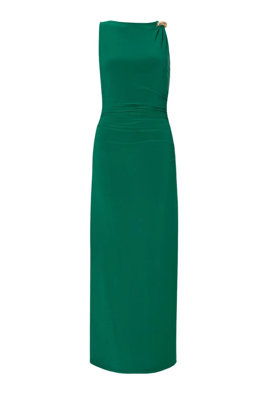 Quiz Day At The Races|Christening Guest>Gold Buckle Midaxi Dress