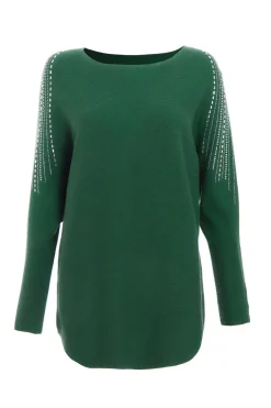 Quiz Knitwear|Jumpers>Knitted Diamante Jumper