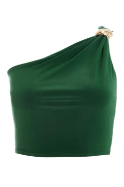 Quiz Going Out Tops|Crop Tops>Bottle One Shoulder Crop Top