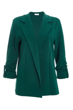 Quiz Workwear|Jackets & Coats>Ruched Sleeve Blazer