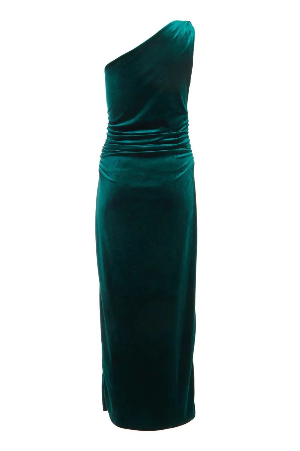 Quiz Evening Dresses|Occasion Dresses>Velvet One Shoulder Midaxi Dress