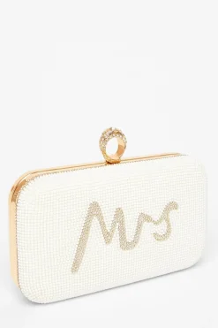 Quiz Wedding Accessories|Bride To Be>Bridal Gold Pearl Box Bag