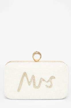 Quiz Wedding Accessories|Bride To Be>Bridal Gold Pearl Box Bag