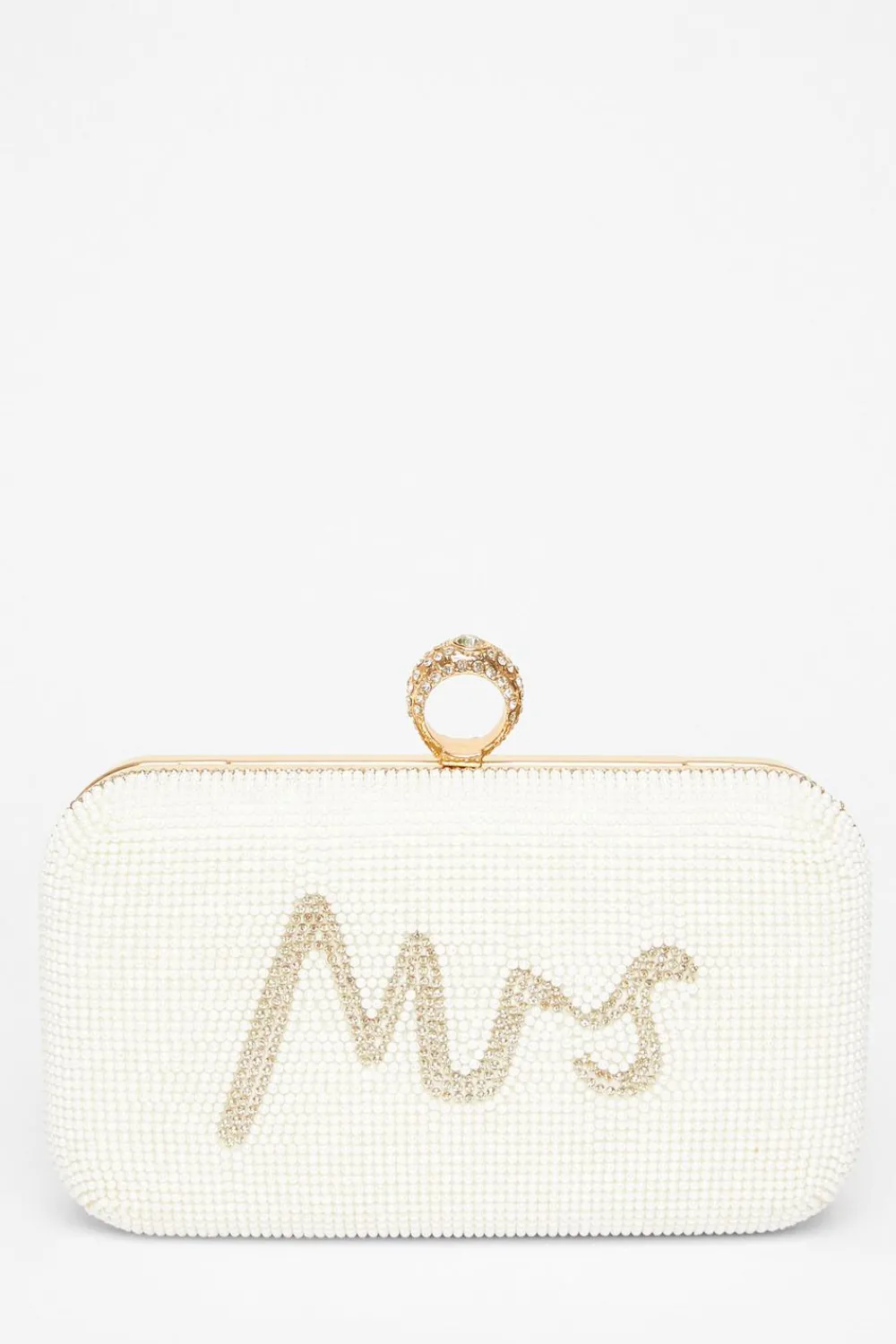 Quiz Wedding Accessories|Bride To Be>Bridal Gold Pearl Box Bag