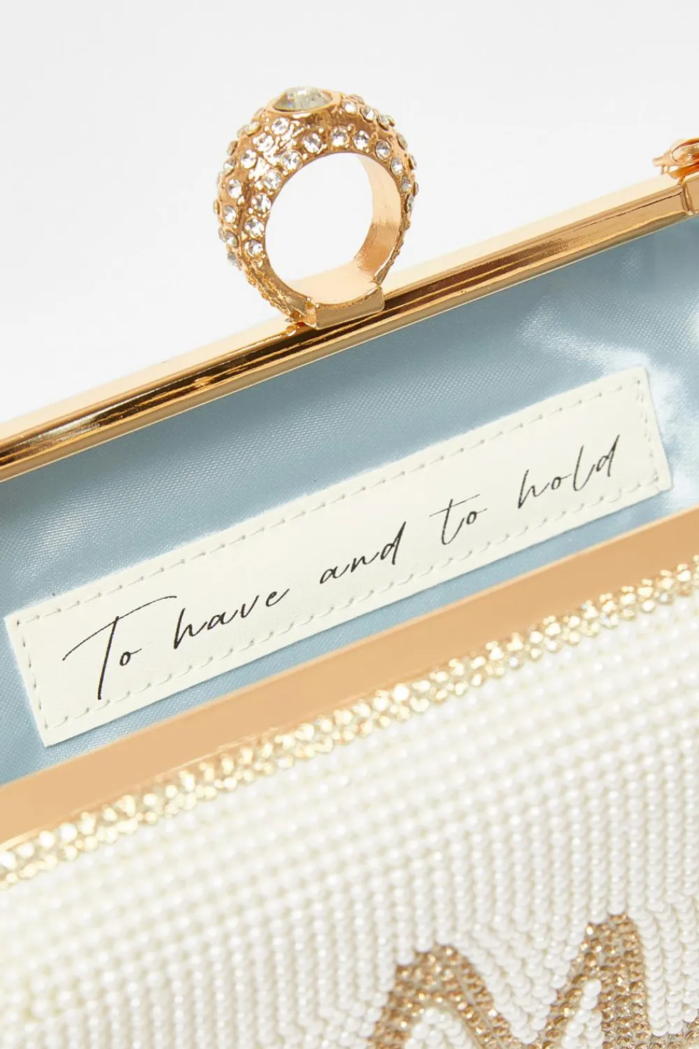 Quiz Wedding Accessories|Bride To Be>Bridal Gold Pearl Box Bag