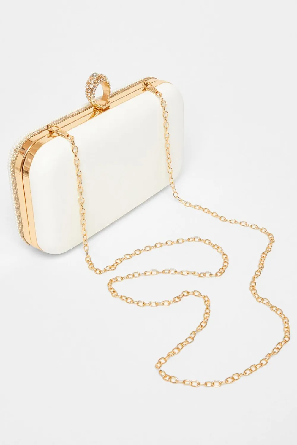 Quiz Wedding Accessories|Bride To Be>Bridal Gold Pearl Box Bag