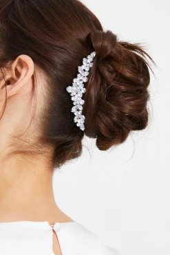 Quiz Wedding Accessories|Jewellery>Bridal Silver Jewel Hair Comb