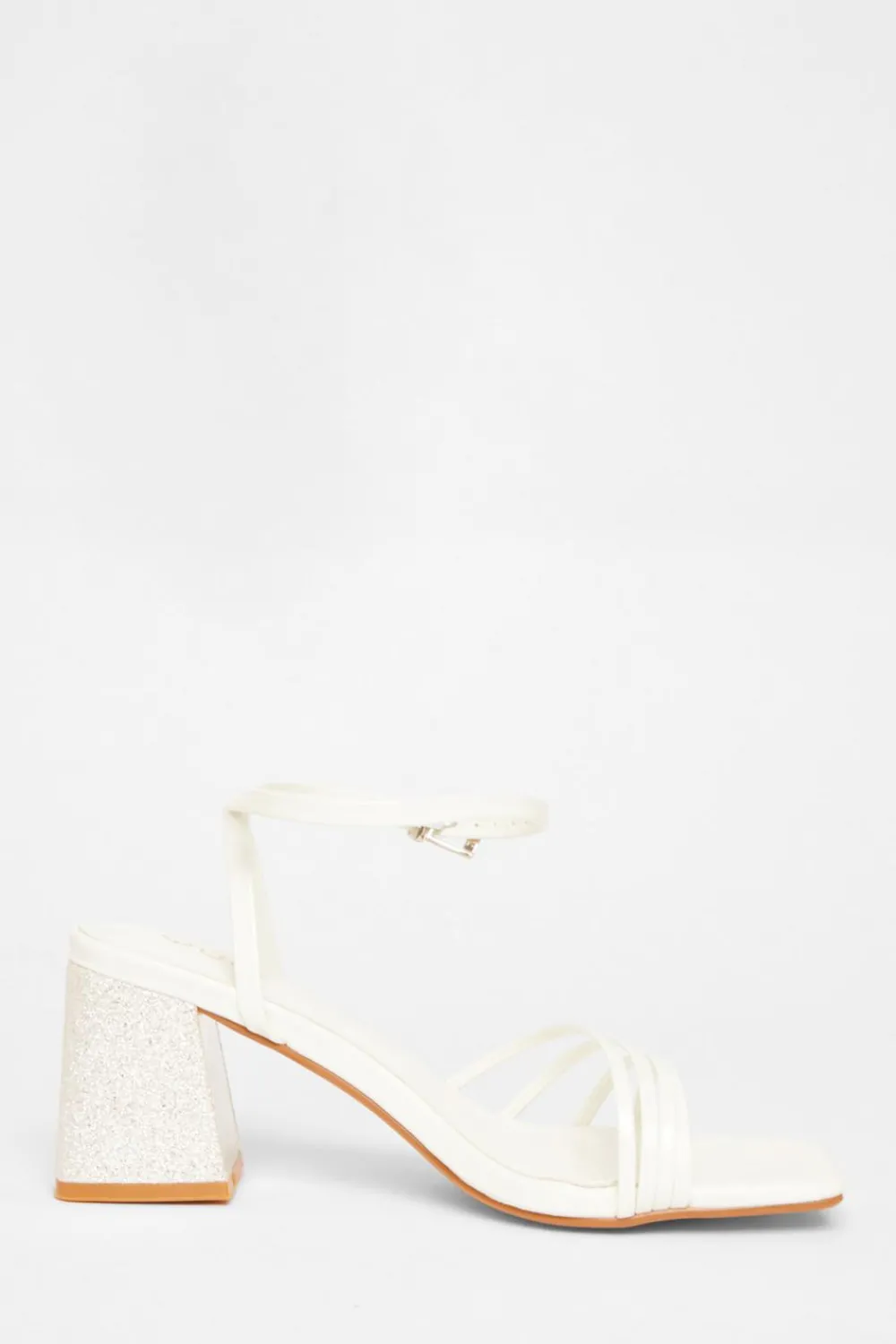 Quiz Shoe & Bag Sets|Sandals>Bridal White Block Heel Sandals