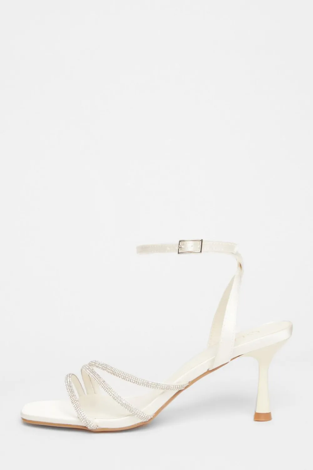 Quiz Occasion Shoes|Heels>Bridal White Embellished Heels