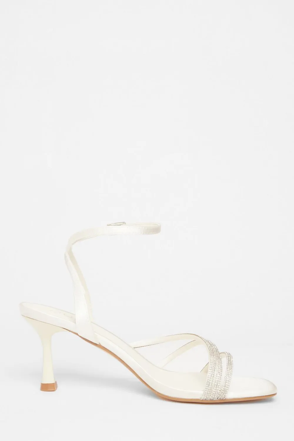 Quiz Occasion Shoes|Heels>Bridal White Embellished Heels