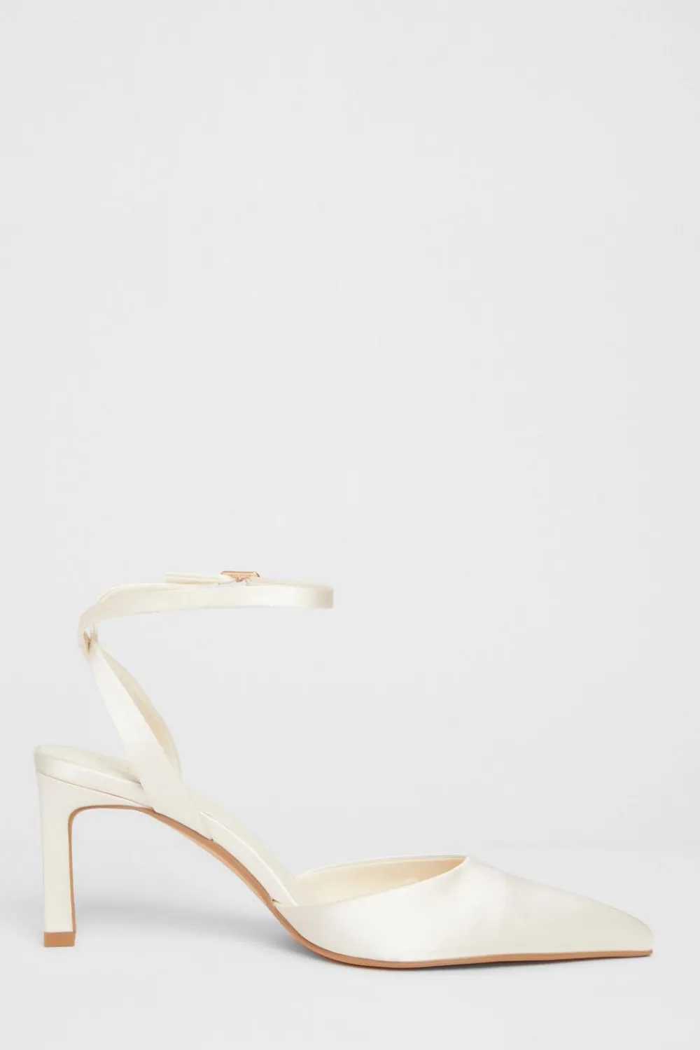 Quiz Occasion Shoes|Heels>Bridal White Satin Court Heels