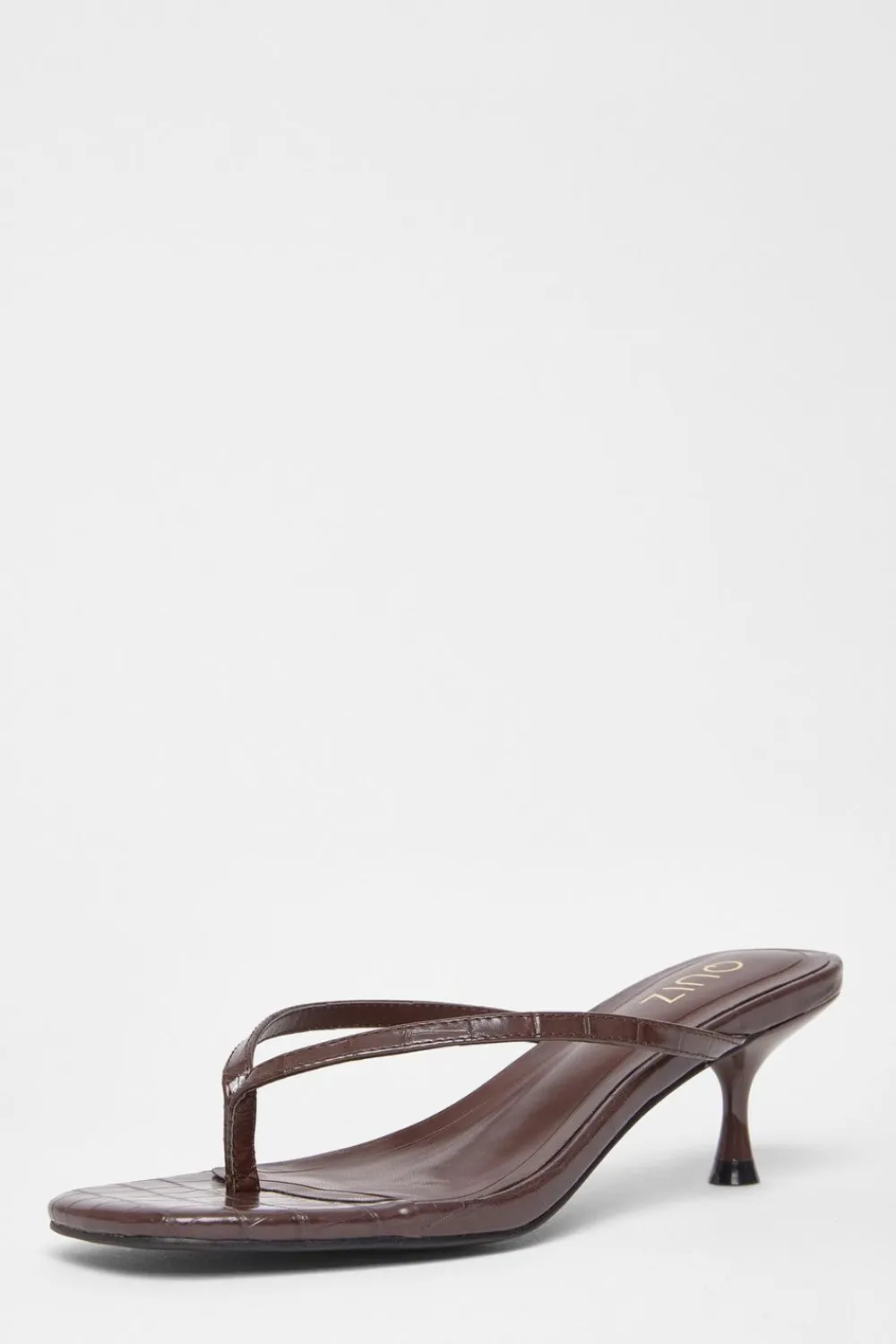 Quiz Heels|Holiday Shoes>Croc Toe Post Heels