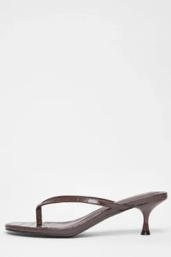 Quiz Heels|Holiday Shoes>Croc Toe Post Heels