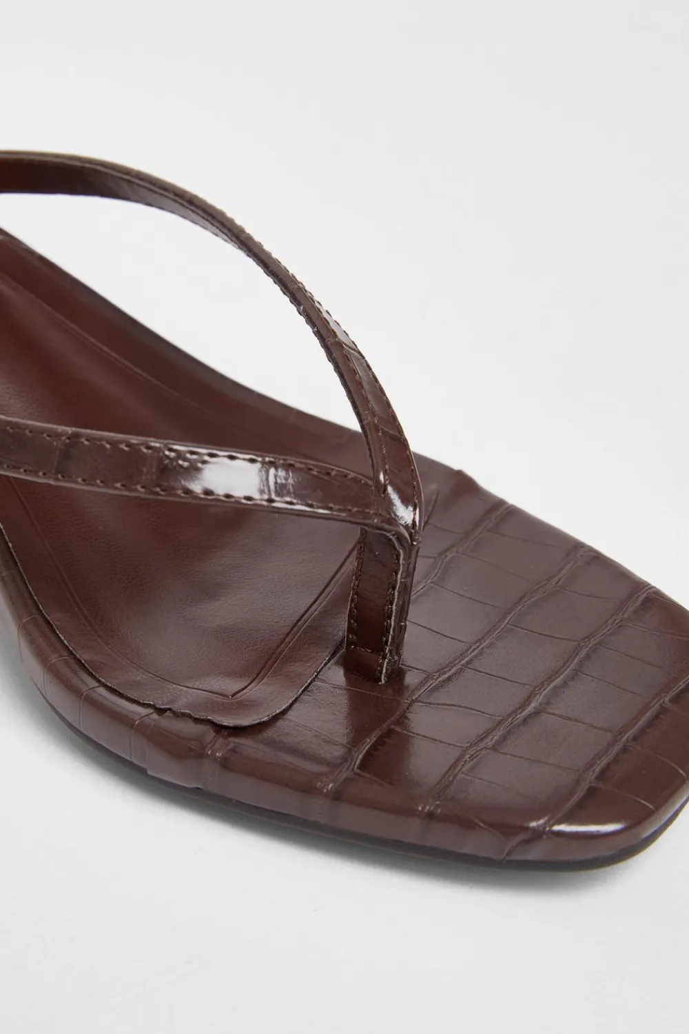 Quiz Heels|Holiday Shoes>Croc Toe Post Heels