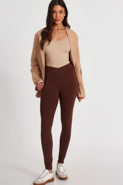 Quiz Modest|Leggings>Crossover Waist Leggings