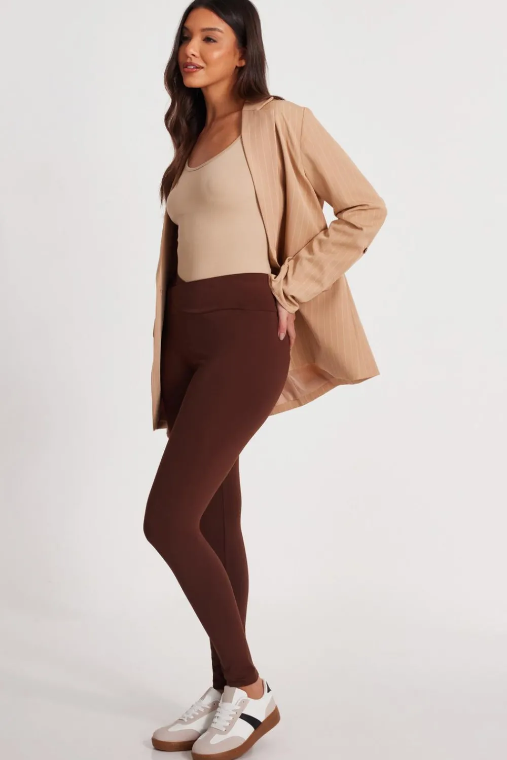 Quiz Modest|Leggings>Crossover Waist Leggings