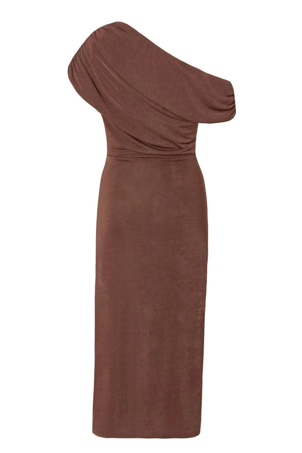 Quiz Day At The Races|Christening Guest>Brown Drop Sleeve Buckle Midaxi Dress