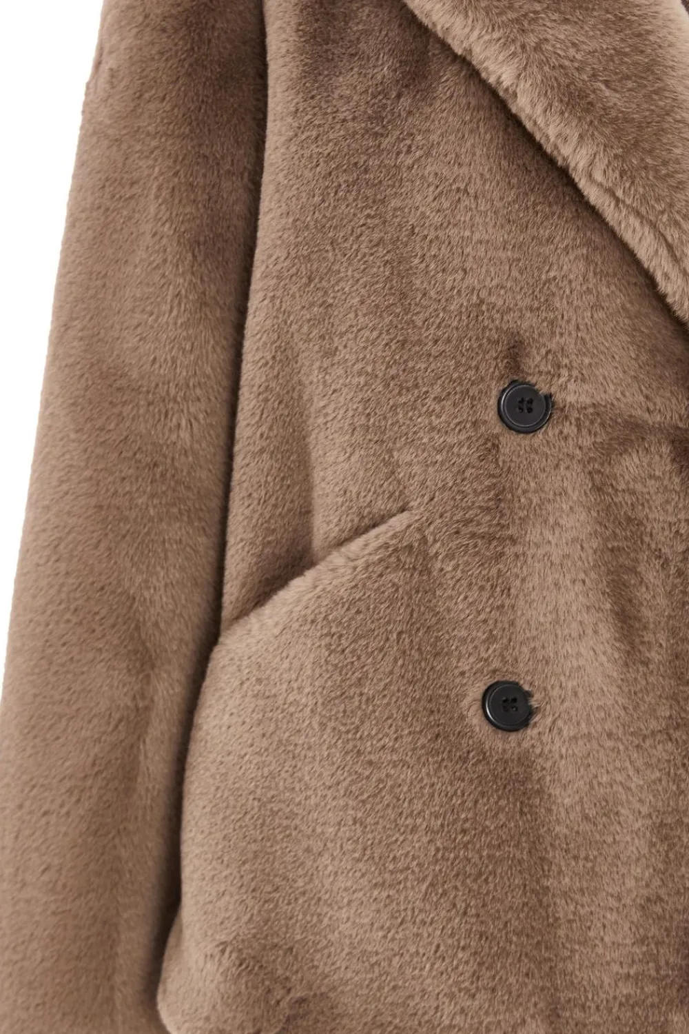 Quiz Jackets & Coats|Going Out>Brown Faux Fur Jacket
