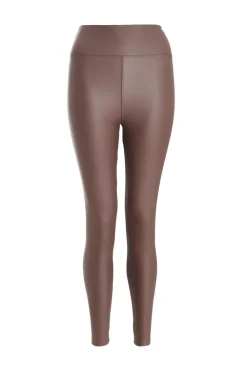 Quiz Trousers|Leggings>Brown Faux Leather Leggings