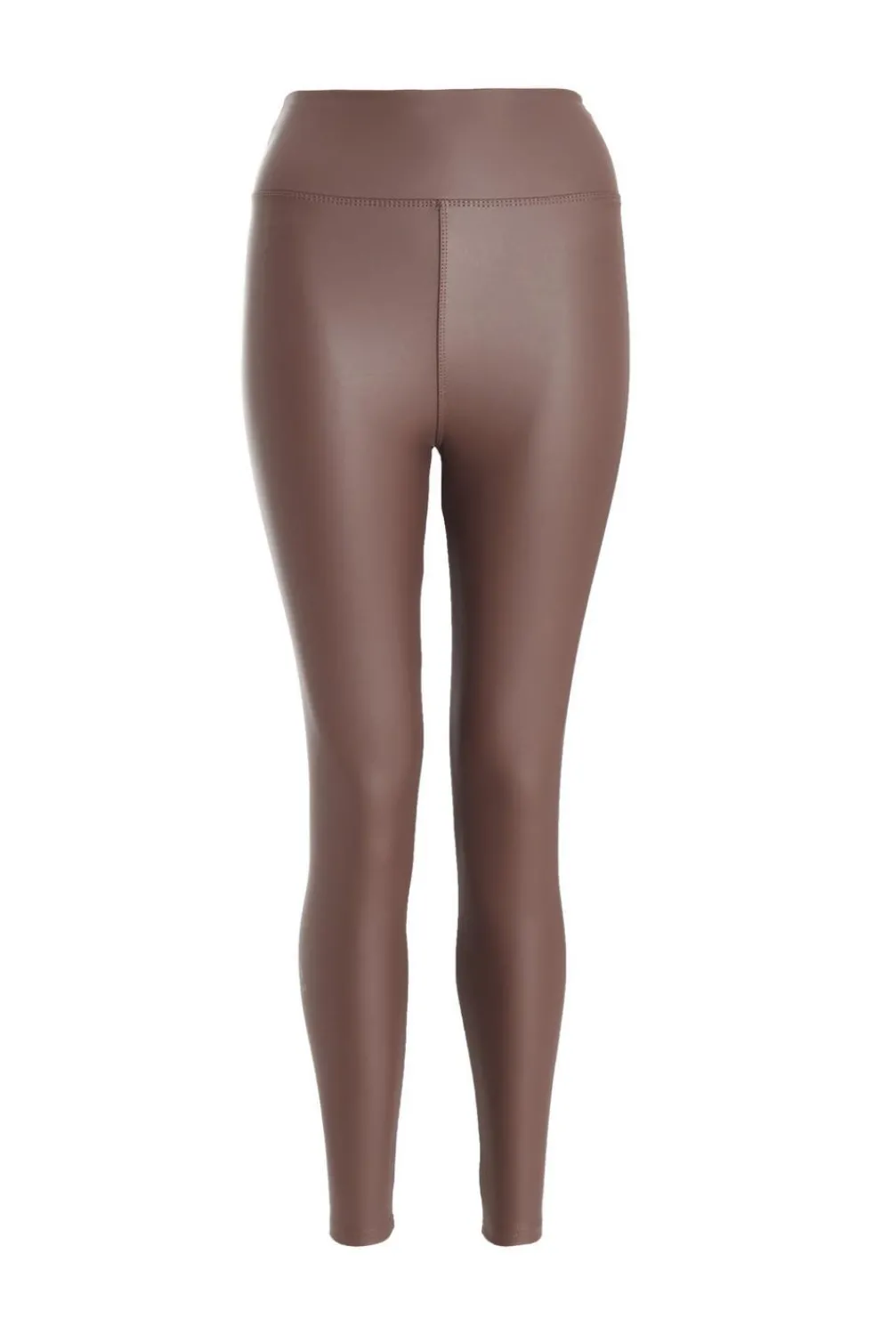 Quiz Trousers|Leggings>Brown Faux Leather Leggings