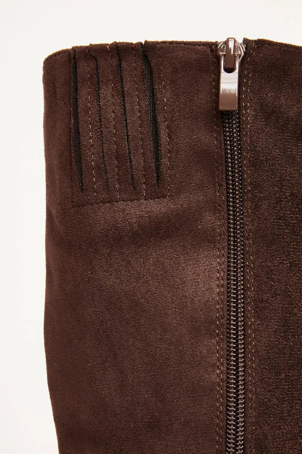 Quiz Heels|Boots>Brown Faux Suede Heeled Boots