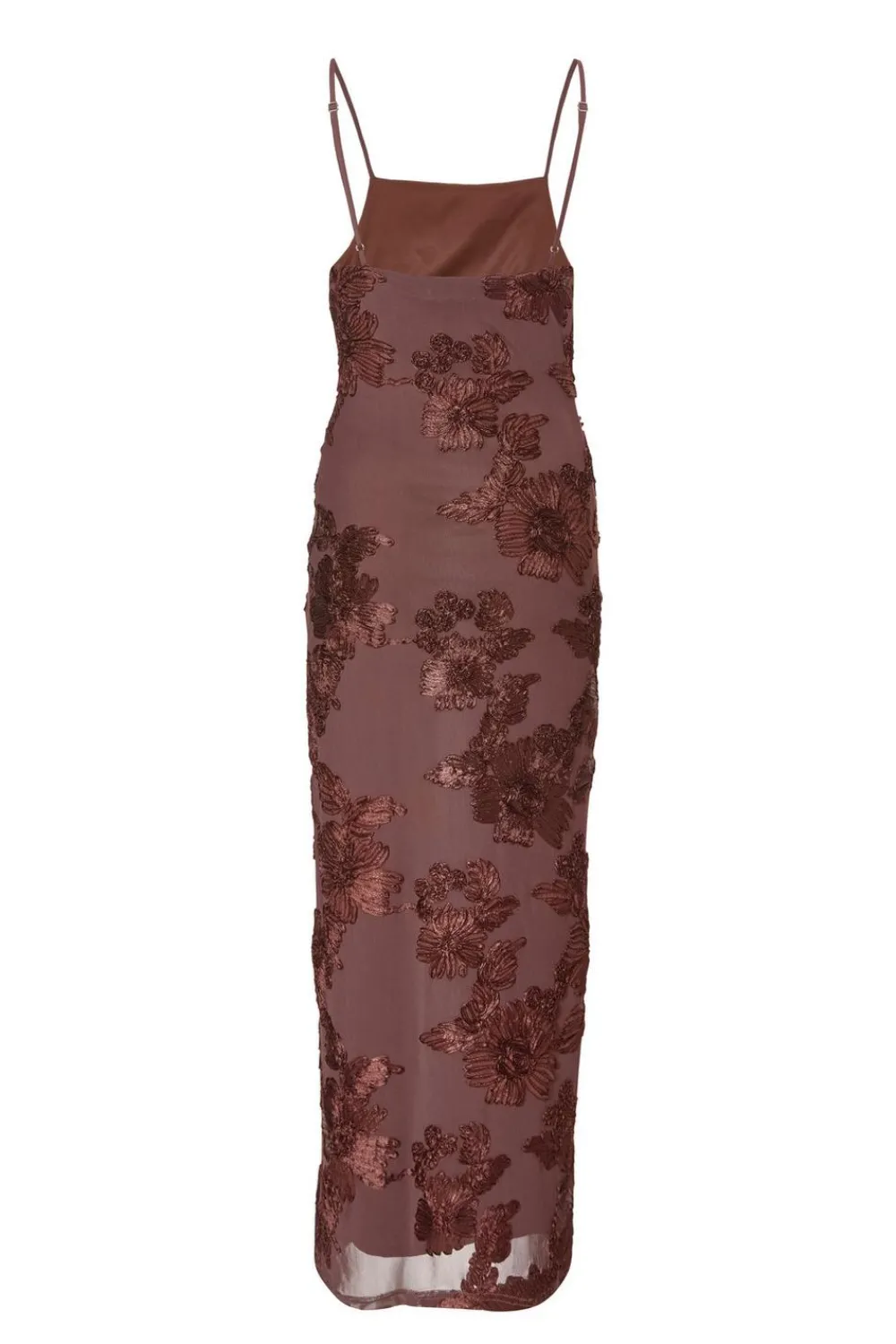 Quiz Day At The Races|Christening Guest>Brown Floral Applique Midaxi Dress