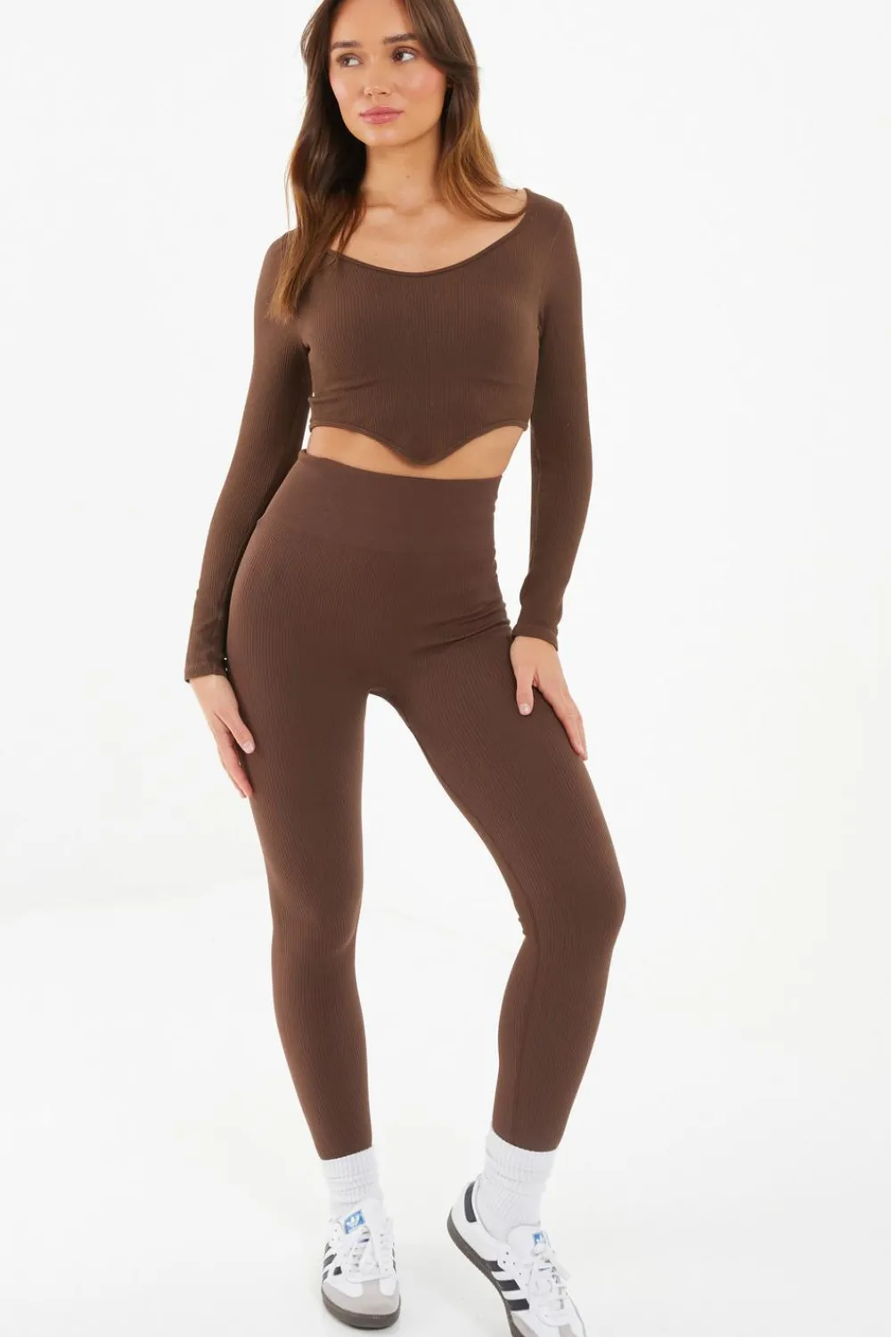 Quiz Leggings|Knitwear>Knit Ribbed Leggings