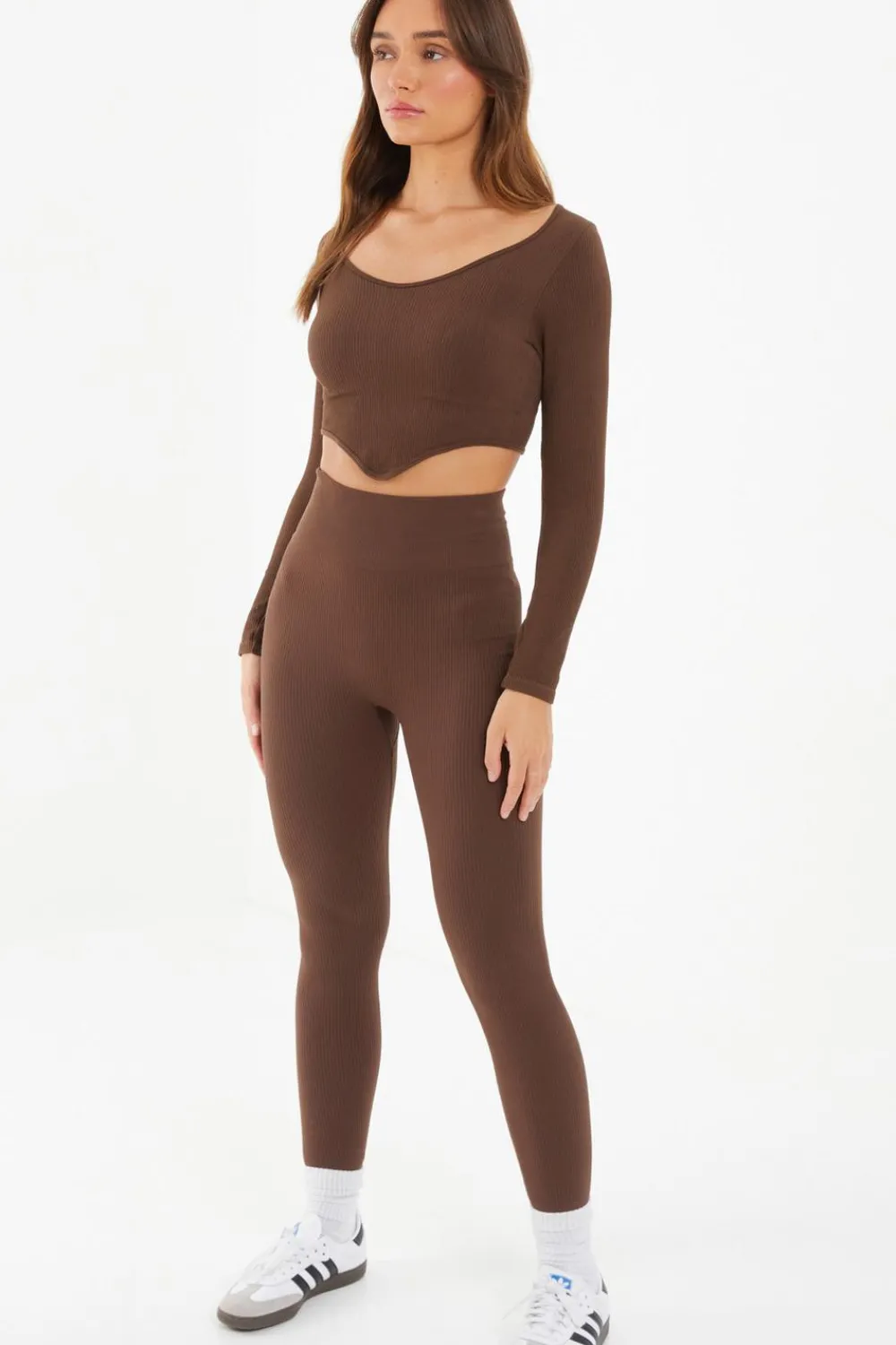 Quiz Leggings|Knitwear>Knit Ribbed Leggings