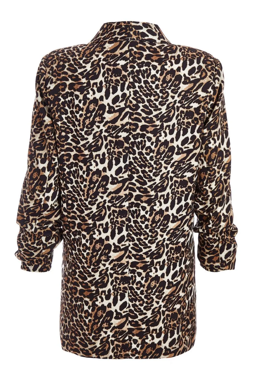 Quiz Workwear|Jackets & Coats>Brown Leopard Print Blazer