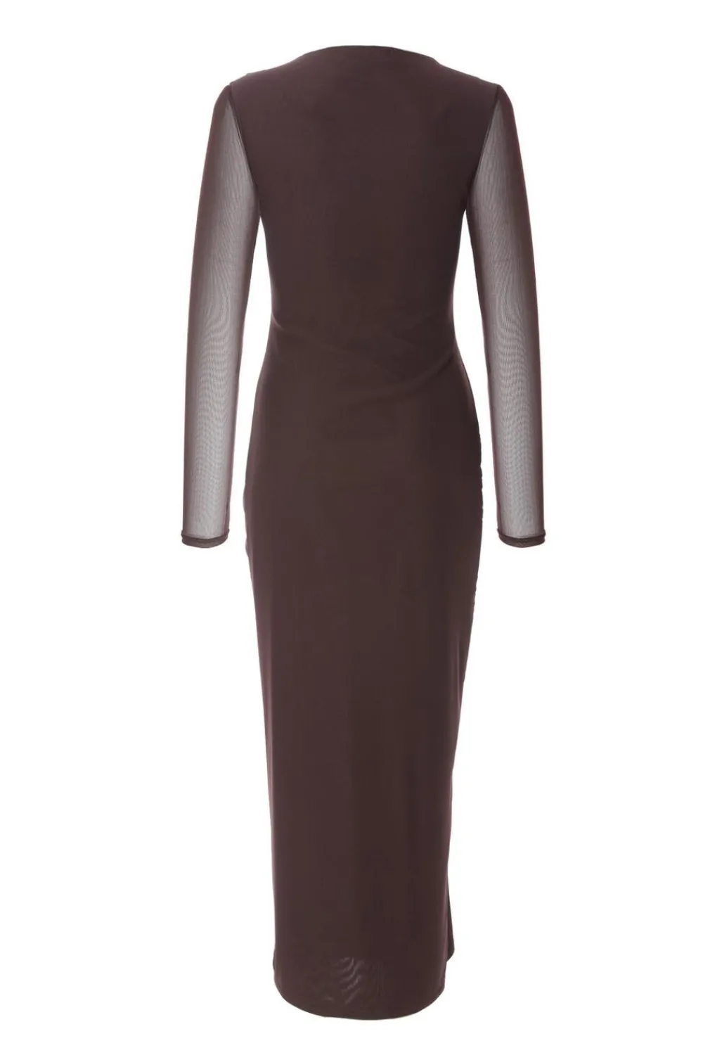 Quiz Workwear|Modest>Mesh Long Sleeve Midaxi Dress
