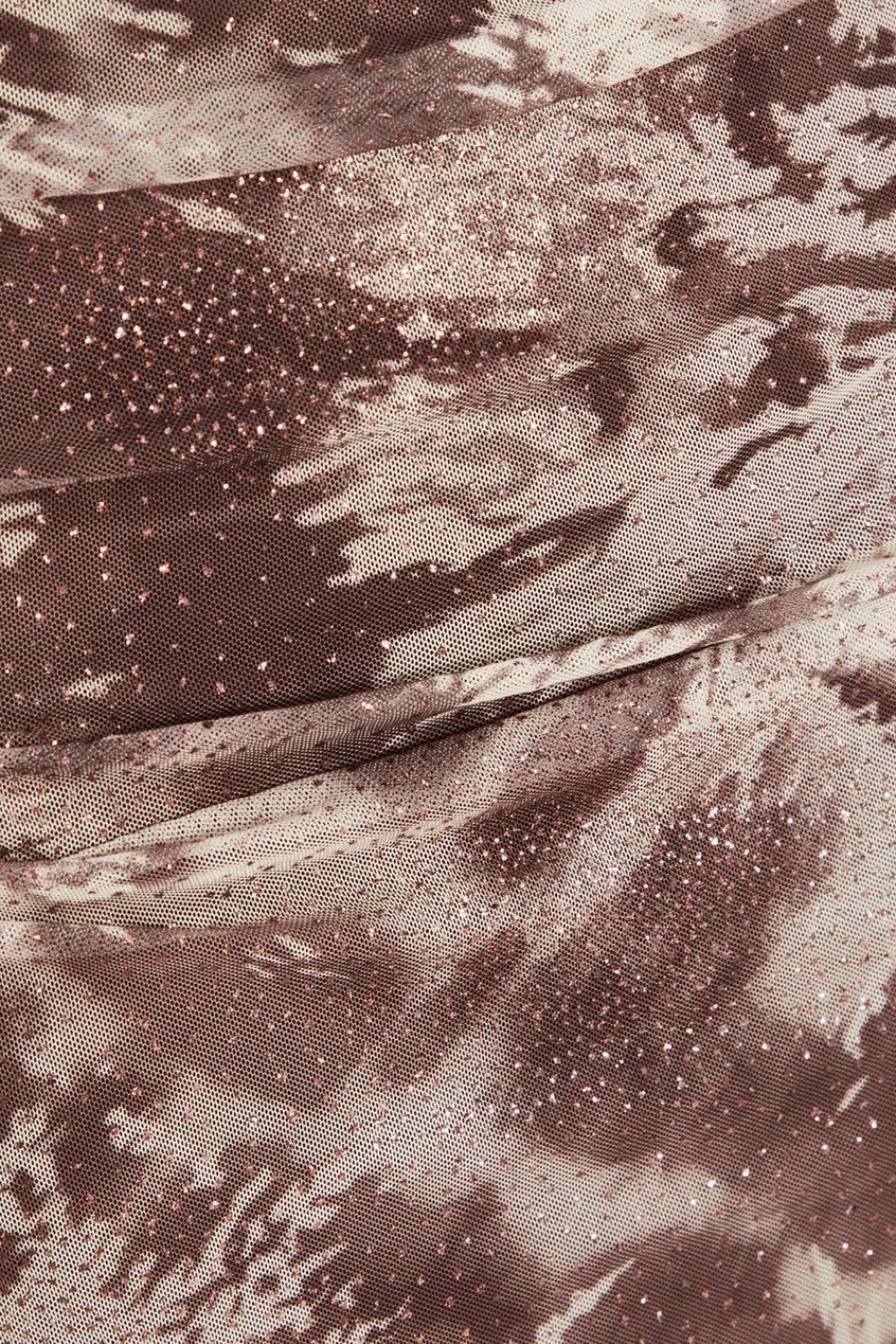 Quiz Going Out>Brown Mesh Marble Print Midaxi Skirt