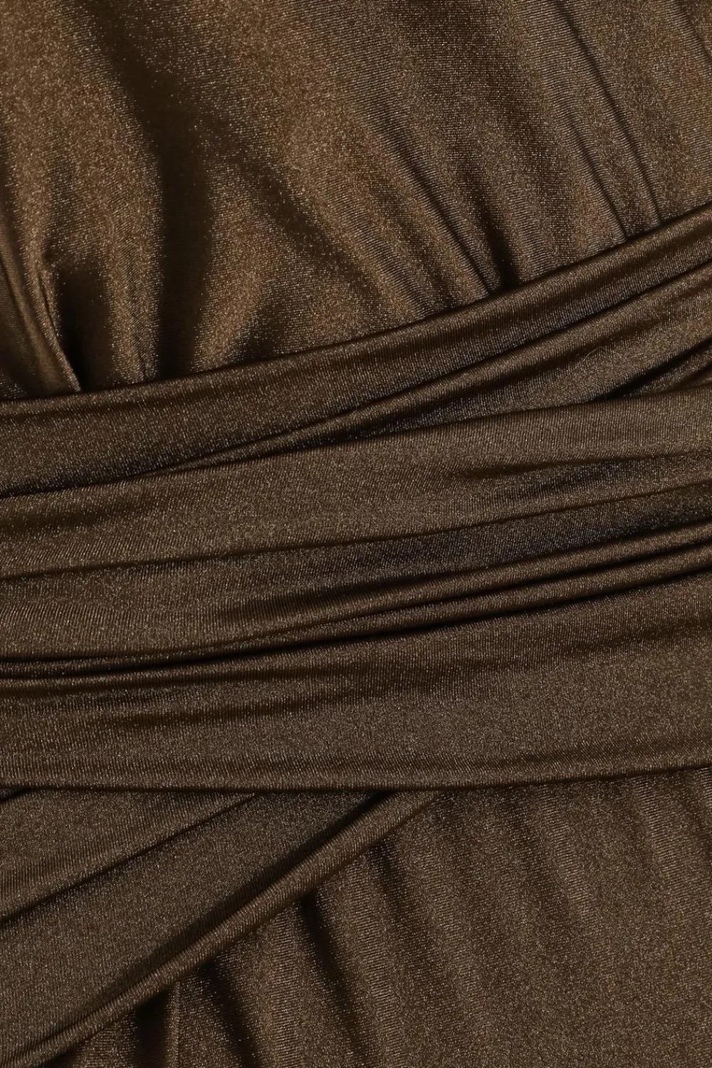Quiz Holiday Accessories|Holiday>Brown Plunge Wrap Swimsuit