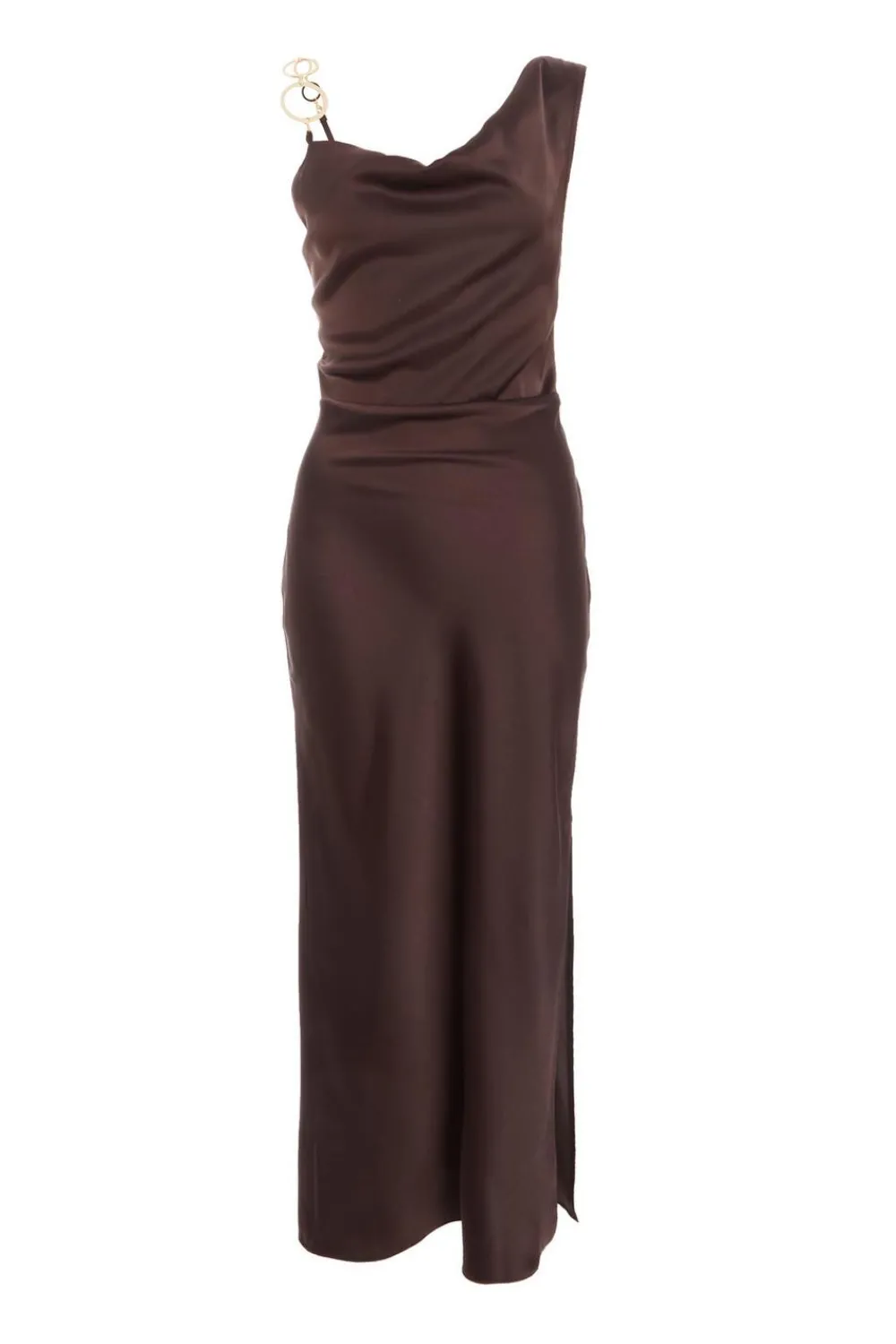Quiz Evening Dresses|Wedding Guest Dresses>Satin Cowl Neck Midaxi Dress