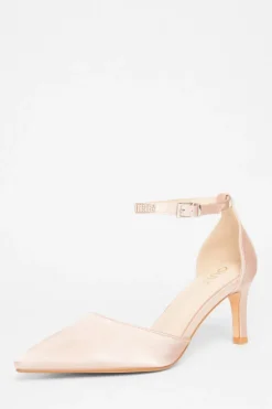 Quiz Shoe & Bag Sets|Occasion Shoes>Diamante Strap Court Heels