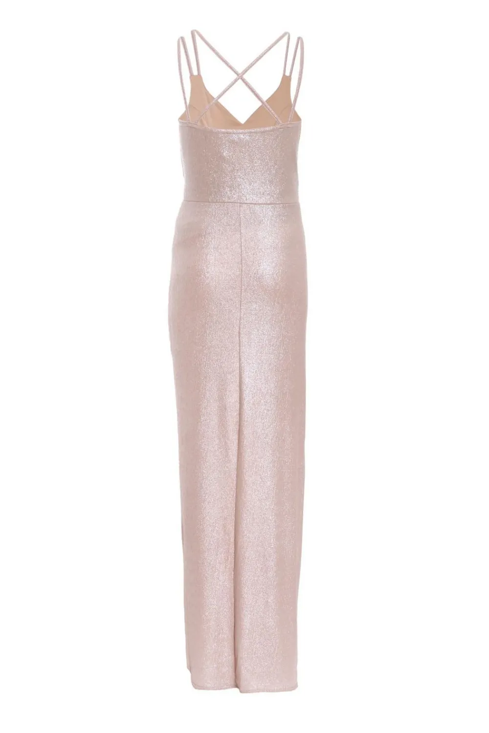 Quiz Prom Dresses|Prom & Ball>Champagne Shimmer Ruched Maxi Dress