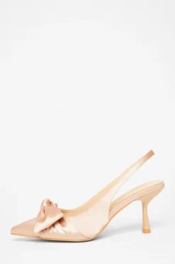 Quiz Occasion Shoes|Heels>Sling Back Bow Heels