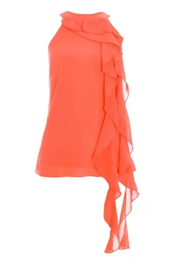 Quiz Summer Tops|Shirts & Blouses>Chiffon Frill Drape Top
