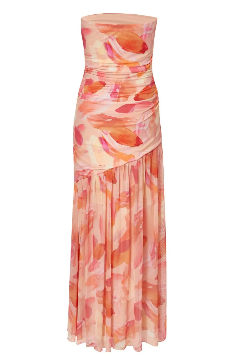 Quiz Summer Clothes|Holiday>Coral Mesh Floral Midaxi Dress