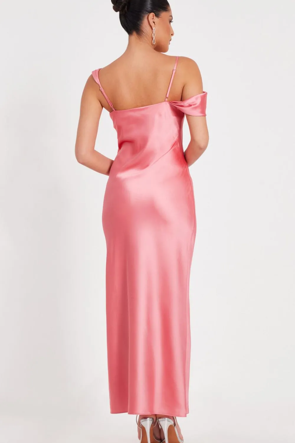 Quiz Prom Dresses|Prom & Ball>Satin Drop Shoulder Maxi Dress