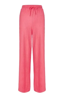 Quiz Trousers|Modest>Textured Palazzo Trousers