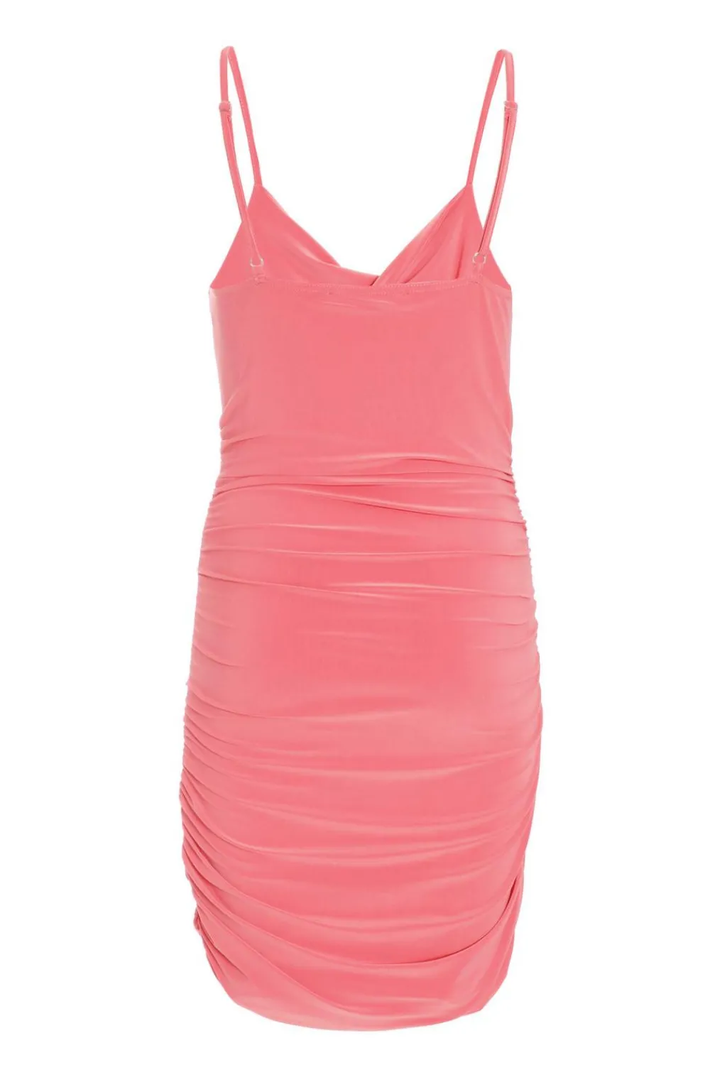 Quiz Holiday|Mini Dresses>Coral Twist Front Bodycon Mini Dress