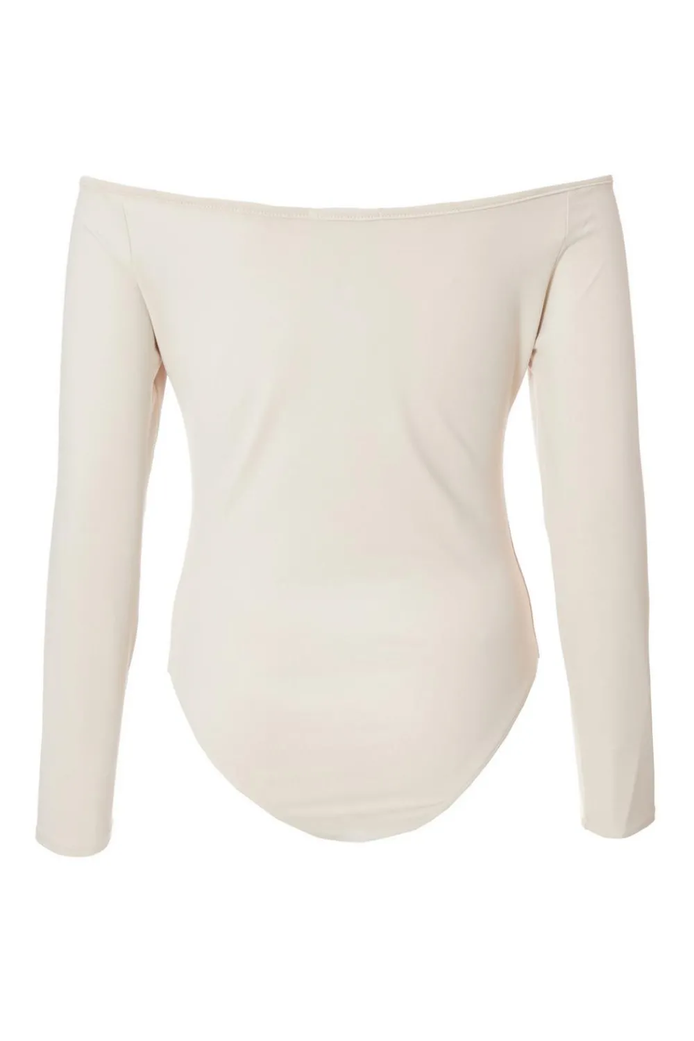 Quiz Day Tops|Bardot Tops>Cream Bardot Bodysuit