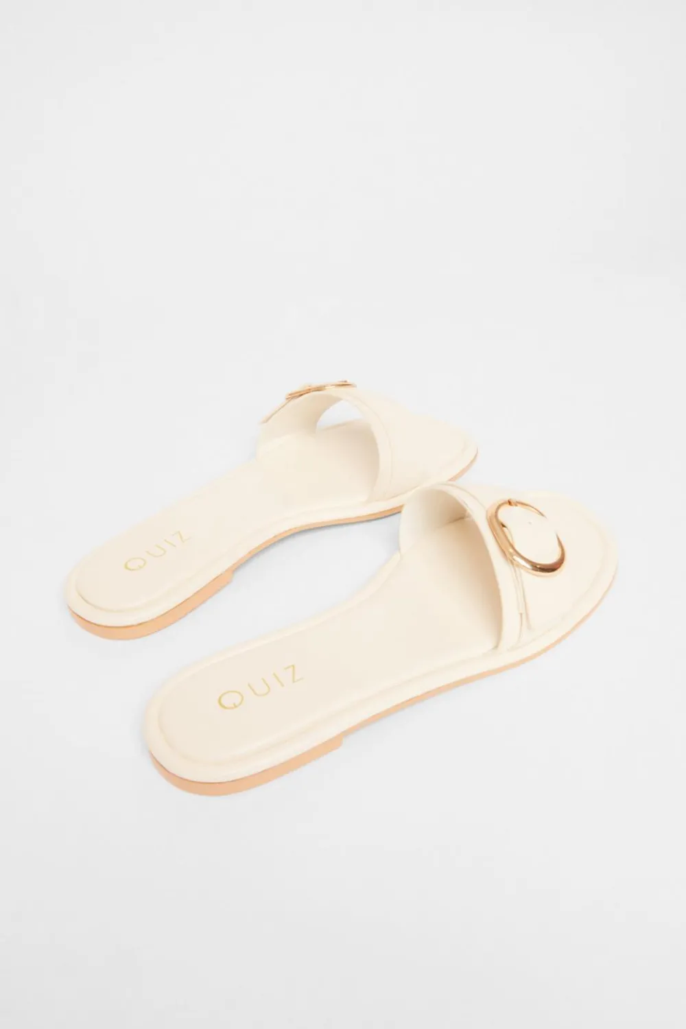 Quiz Sandals|Holiday Shoes>Buckle Flat Sandals