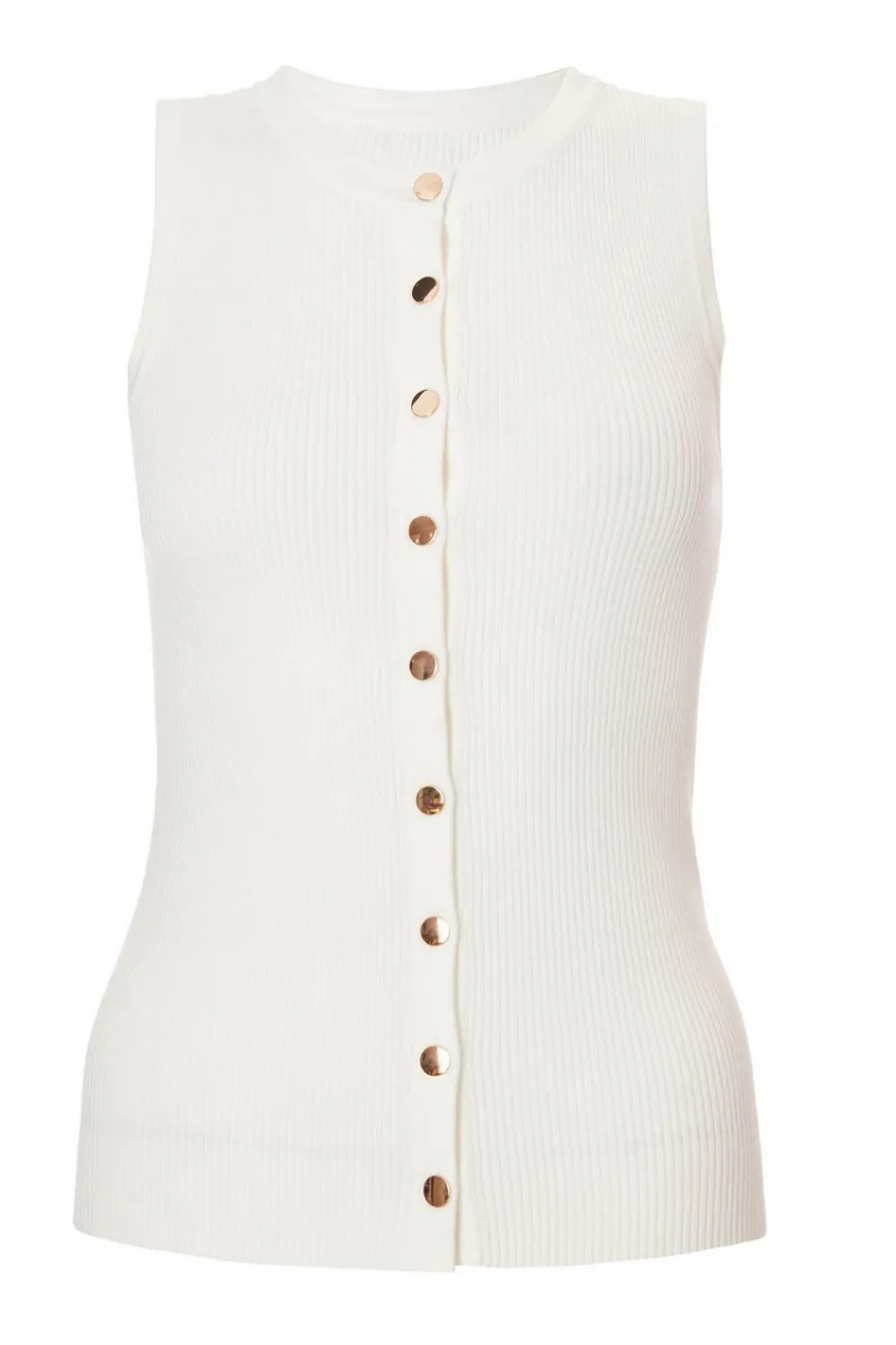 Quiz Summer Tops|Workwear>Cream Button Front Top