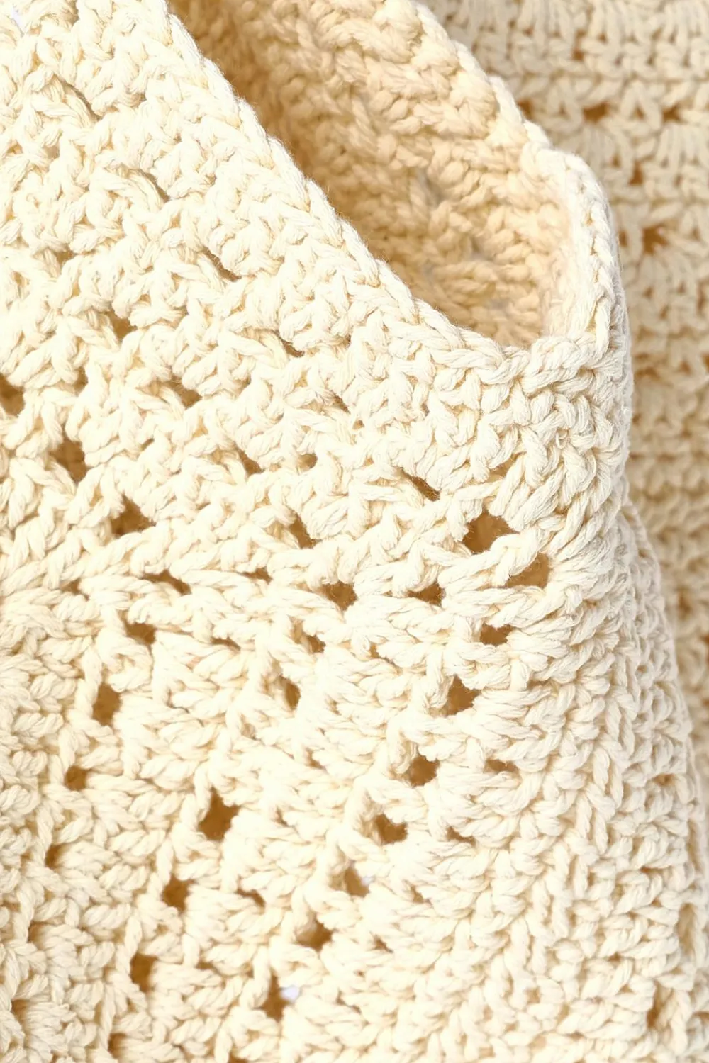 Quiz Holiday Accessories|Bags>Cream Crochet Shoulder Bag